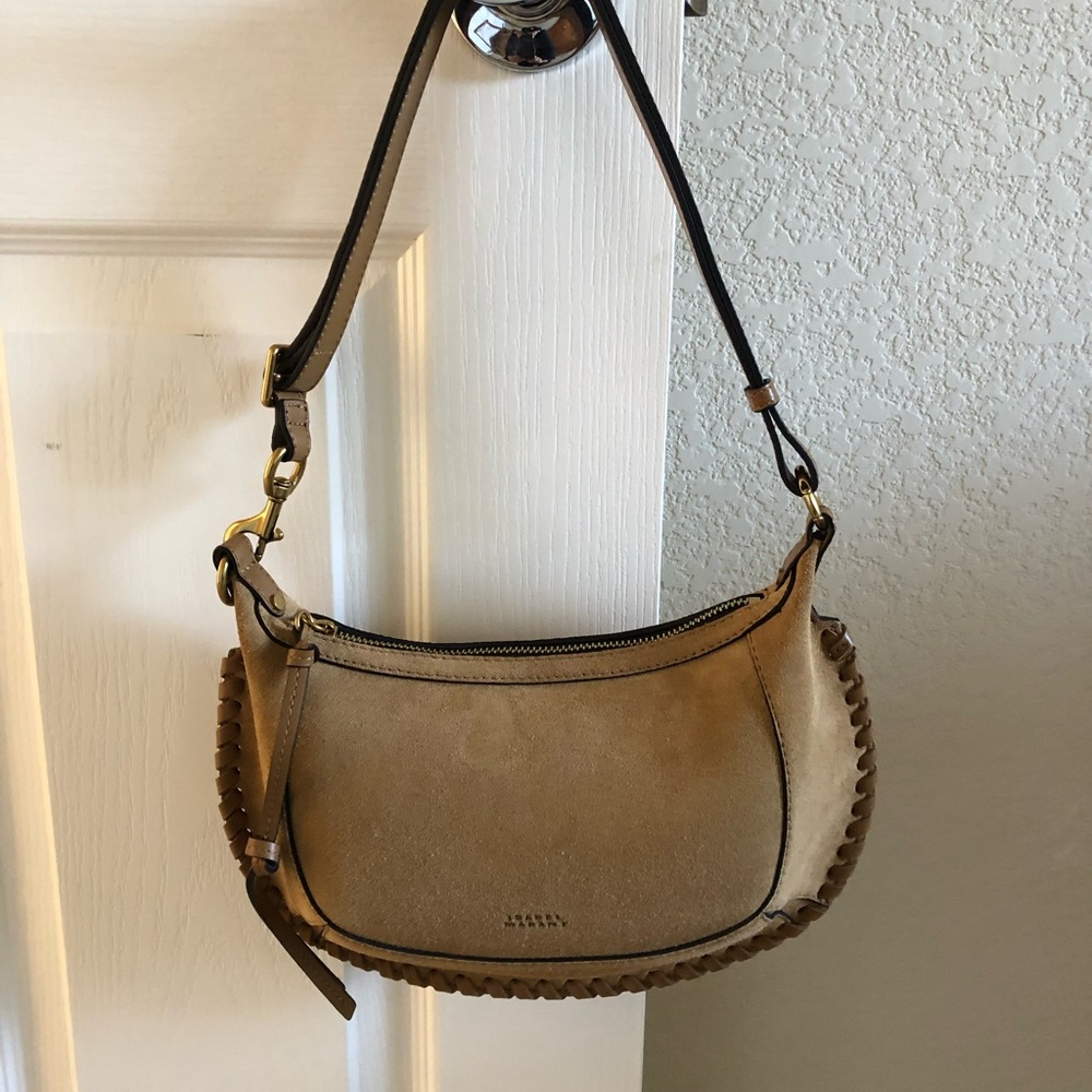 Isabel Marant Suede Oskan Moon Bag